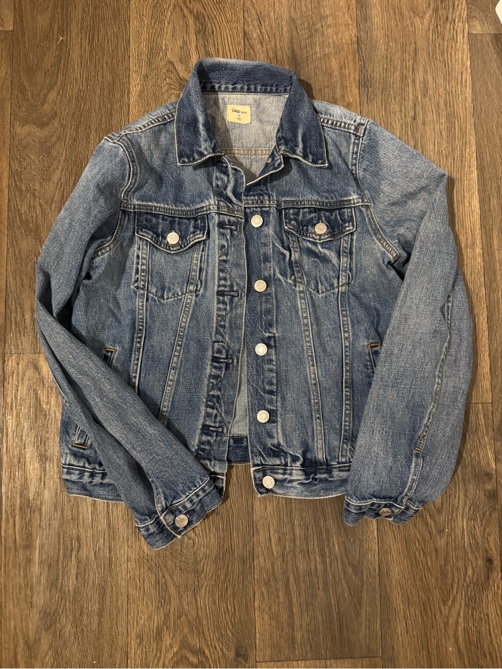 GAP Light Blue Kids Denim Jacket with Button Front